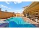 Stunning pool and spa with spacious patio area at 685 Sea Star St, Henderson, NV 89002