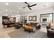 Open living room features modern furniture and a large area rug at 803 Bolide St, Las Vegas, NV 89138