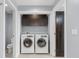 Laundry closet with washer and dryer at 8925 W Flamingo Rd # 213, Las Vegas, NV 89147