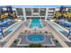 Resort-style pool and spa with ample lounge space at 8925 W Flamingo Rd # 213, Las Vegas, NV 89147