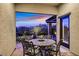 Evening view of a patio with seating area at 900 Mckinley View Ave, Henderson, NV 89012