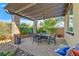 Covered patio with seating area and ceiling fan at 900 Mckinley View Ave, Henderson, NV 89012