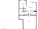 Simplified first-floor floorplan with garage, laundry, bath, and open living spaces at 10809 Wrigley Field Ave, Las Vegas, NV 89166