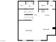Simplified first-floor plan showing kitchen, dining, living, and hall areas at 10809 Wrigley Field Ave, Las Vegas, NV 89166