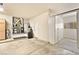 Garage with built-in cabinets and HVAC unit at 10920 Grand Haven Ave, Las Vegas, NV 89134