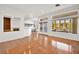 Bright living room with hardwood floors, fireplace, and built-in shelving at 10920 Grand Haven Ave, Las Vegas, NV 89134