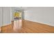 Living room with hardwood floors and sliding door to patio at 10920 Grand Haven Ave, Las Vegas, NV 89134