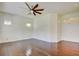 Large bedroom featuring hardwood floors, recessed lighting, and natural light at 1140 Woodcastle St, Henderson, NV 89052