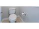 Clean bathroom with toilet and wood-look flooring at 1348 Mariposa Way, Mesquite, NV 89027