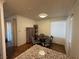 Dining area with wood flooring and a round table for four at 2200 S Fort Apache Rd # 1207, Las Vegas, NV 89117