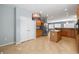 Modern kitchen with stainless steel appliances, kitchen island, and wooden cabinets at 2204 Twin Falls Dr, Henderson, NV 89044