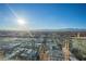 Panoramic city views visible from the property's balcony at 4381 W Flamingo Rd # 3519, Las Vegas, NV 89103