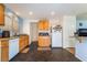 Bright kitchen with light wood cabinets and appliances at 585 Dairy Creek Ave, Las Vegas, NV 89183