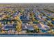 Community overview, showcasing numerous homes and landscape at 6336 San Gagano Ave, Las Vegas, NV 89131