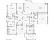 Detailed floor plan showcasing a spacious layout with multiple bedrooms, bathrooms, and a large living area at 6336 San Gagano Ave, Las Vegas, NV 89131