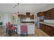 Spacious kitchen with island, stainless steel appliances, and granite countertops at 6336 San Gagano Ave, Las Vegas, NV 89131