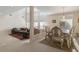Formal dining room with ornate furniture and chandelier at 7611 Leybourne Ct, Las Vegas, NV 89131