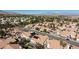 Aerial view of a residential neighborhood with numerous houses, showcasing a desirable community at 9109 Lazy Hill Cir, Las Vegas, NV 89117