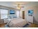 Comfortable main bedroom with ensuite bathroom and walk-in closet at 10484 Beautiful Fruit St, Las Vegas, NV 89183