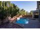 Inviting backyard with a large pool and spa at 10500 Eagle Nest St, Las Vegas, NV 89141