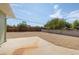 Large backyard with gravel and a concrete patio area at 1105 I, Boulder City, NV 89005