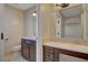 Convenient bathroom with a vanity and toilet at 1323 Red Baron Ln, Boulder City, NV 89005