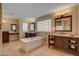 Elegant bathroom with soaking tub and double vanity at 1323 Red Baron Ln, Boulder City, NV 89005