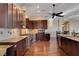 Modern kitchen with granite countertops and stainless steel appliances at 1323 Red Baron Ln, Boulder City, NV 89005