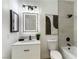 Modern bathroom with updated vanity, bathtub, and shower at 1350 Rossini St, Henderson, NV 89052