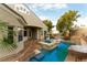 Stunning pool and spa area with a spacious patio at 1350 Rossini St, Henderson, NV 89052