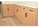 Modern kitchen featuring light wood cabinets and quartz countertops at 1804 Piccolo Way, Las Vegas, NV 89146