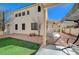 Landscaped backyard with pergola and patio at 1805 Grand Rodeo St, Las Vegas, NV 89117