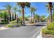 Second gated entrance to Wellington Park with palm trees and landscaping at 1805 Grand Rodeo St, Las Vegas, NV 89117