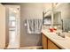 Bathroom with a sink and a view of another room at 2210 Cool River Ct, North Las Vegas, NV 89032