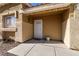 Welcoming front entry with a covered porch and security door at 2535 River Oaks Dr, Las Vegas, NV 89156