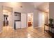 Small laundry area with washer and dryer and access to bathroom at 2535 River Oaks Dr, Las Vegas, NV 89156