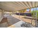 Covered patio with view of the backyard at 2674 Alwoodley Cir, Las Vegas, NV 89142