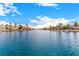 Scenic waterway view with waterfront homes and lush landscaping at 2849 Huber Heights Dr, Las Vegas, NV 89128