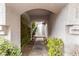 Covered walkway leading to the front door of the house at 2849 Huber Heights Dr, Las Vegas, NV 89128