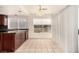 Bright kitchen nook with tile flooring and a view to the backyard at 2849 Huber Heights Dr, Las Vegas, NV 89128