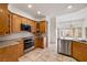 Kitchen with granite countertops and oak cabinets at 3361 Winery Rd, Pahrump, NV 89048