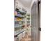 Well-organized pantry with ample shelving for food storage at 3402 Arcata Point Ave, Las Vegas, NV 89141