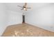 Spacious bedroom with wood floors and ceiling fan at 3425 E Russell Rd # 121, Las Vegas, NV 89120