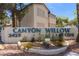 Canyon Willow Pecos community entrance sign at 3425 E Russell Rd # 121, Las Vegas, NV 89120