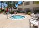 Relaxing community hot tub with patio furniture at 3425 E Russell Rd # 121, Las Vegas, NV 89120