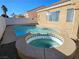 Relaxing backyard pool and spa at 3538 Canter Dr, North Las Vegas, NV 89032