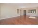 Expansive living room with hardwood floors and neutral paint at 36 Hunt Valley Trl, Henderson, NV 89052