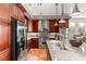 Kitchen with stainless steel appliances and granite countertops at 3801 Terrace Grove St, Las Vegas, NV 89129