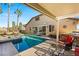 Refreshing pool and spa with patio furniture and pergola at 3801 Terrace Grove St, Las Vegas, NV 89129