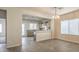 Bright dining room features tile floors and a chandelier at 4039 Welsh Pony St, Las Vegas, NV 89122